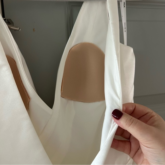 NWT Anthropologie Wtoo by Watters Jaya V-Neck Taffeta A-Line Wedding Gown BHLDN - Picture 7 of 10